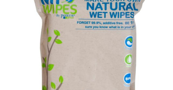 Servetele Naturale Neparfumate Umede Uscate My Wipes By Potette Plus