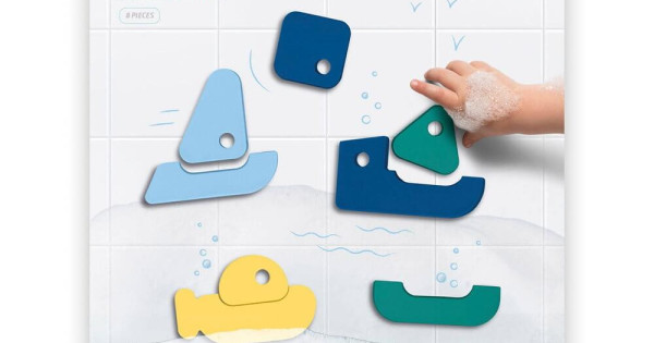 Puzzle Baie Set 8 Piese Barcute Colorate Spuma Quut Toys