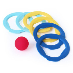 Ringo - set de 6 inele + minge Quut Toys