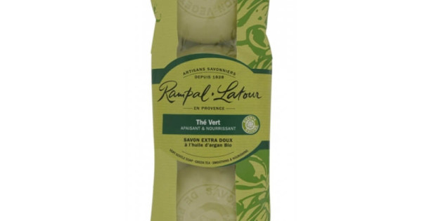 Pachet 3 Sapunuri Natural Rampal Latour Ceai Verde