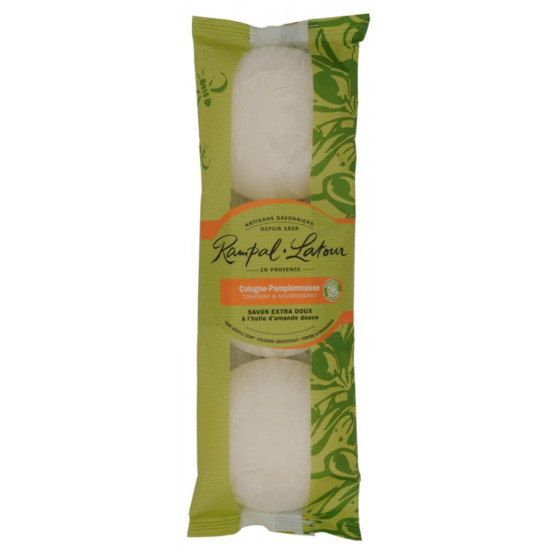 Pachet de 3 săpunuri natural Rampal Latour cu grapefruit Pachet de 3 săpunuri natural Rampal Latour cu grapefruit