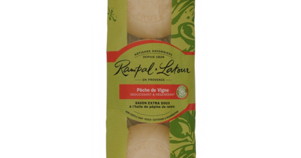 Pachet De 3 Săpunuri Natural Rampal Latour Cu Piersică