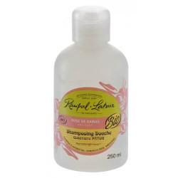 Șampon și gel de duș BIO Rampal Latour hipoalergen cu trandafir de Damasc