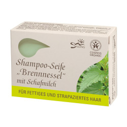 Șampon solid cu lapte de oaie și urzică (păr gras și/sau degradat) Saling Naturprodukte - 125 grame