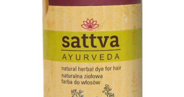 Vopsea De Par Naturala Roscat Burgundy Cu Henna Pura Sattva Ayurveda 150g
