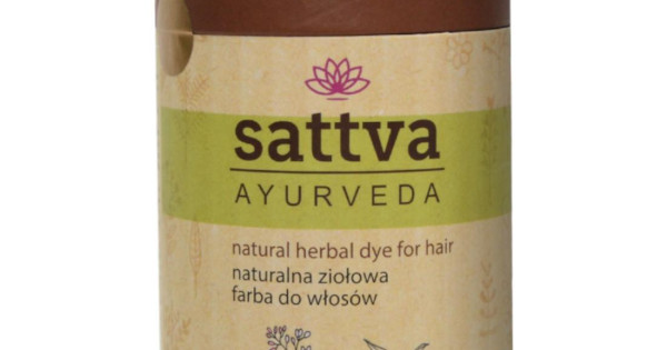 Vopsea De Par Naturala Saten Nuca Cu Henna Pura Sattva Ayurveda 150g