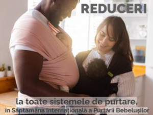 REDUCERI și giveaway cu ocazia Săptămânii Internaționale a Purtării Bebelușilor