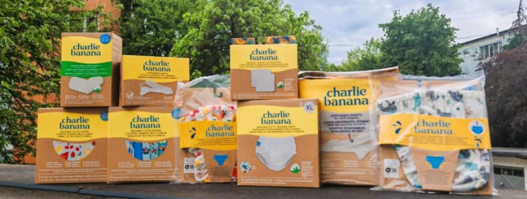 Noutăți Charlie Banana la KiddyShop: imprimeuri noi, accesorii utile și produse pentru fiecare etapă