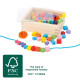 Set mărgele de înșirat din lemn – small foot Set mărgele de înșirat din lemn – small foot