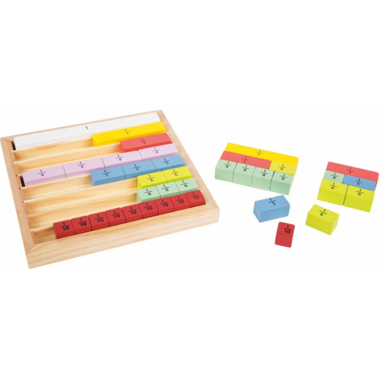 Fracții „Educate” – Jucărie educativă small foot din lemn Fracții „Educate” – Jucărie educativă small foot din lemn
