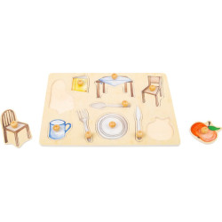 Puzzle din lemn small foot Obiecte de zi cu zi Puzzle din lemn small foot Obiecte de zi cu zi