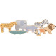 Animale de stivuit small foot Safari din lemn