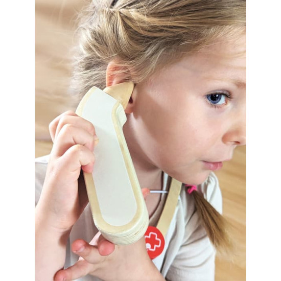 Set de doctor small foot din lemn pentru joc de rol