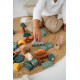 Cuburi de construcție small foot „Dino” din lemn