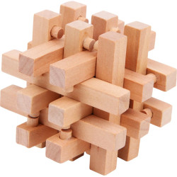 Jocuri de abilitate din lemn - 4 puzzle-uri inteligente small foot Jocuri de abilitate din lemn - 4 puzzle-uri inteligente small foot