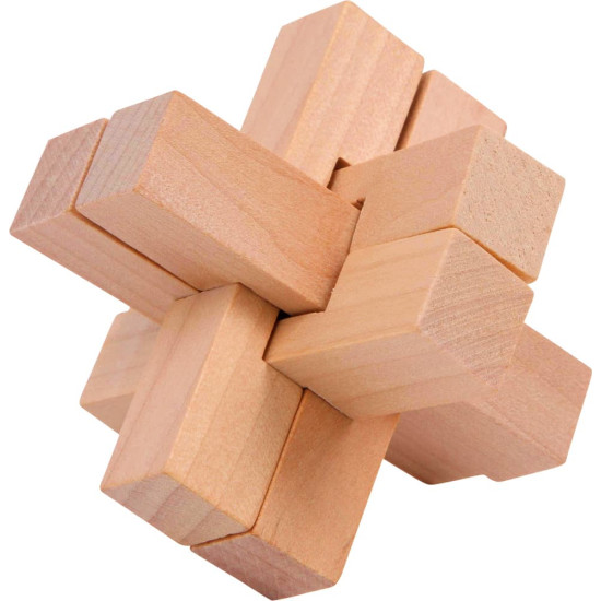 Jocuri de abilitate din lemn - 4 puzzle-uri inteligente small foot Jocuri de abilitate din lemn - 4 puzzle-uri inteligente small foot