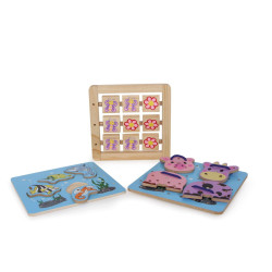 Joc de activități motorii small foot „Distracție triplă” Joc de activități motorii small foot „Distracție triplă”