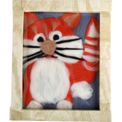 Kit de crafting small foot tablou Pisicuță din lână - „Planet Fluffy - Egipt”
