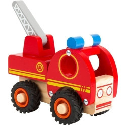 Mașină de pompieri small foot - jucărie din lemn pentru copii