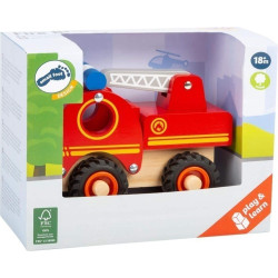 Mașină de pompieri small foot - jucărie din lemn pentru copii Mașină de pompieri small foot - jucărie din lemn pentru copii