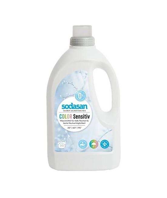 Detergent ECO lichid Sodasan Sensitive pentru rufe colorate - 1,5 litri