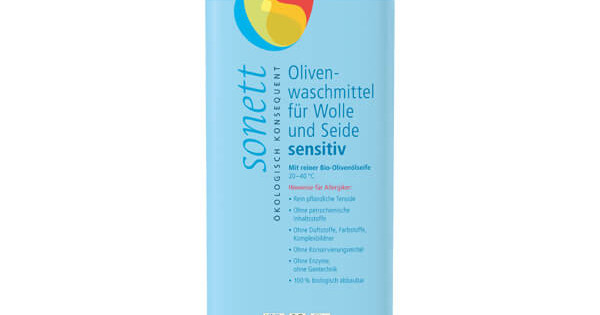 Detergent Ecologic Lichid Sonett Sensitive Pentru Lana Si Matase 1 Litru