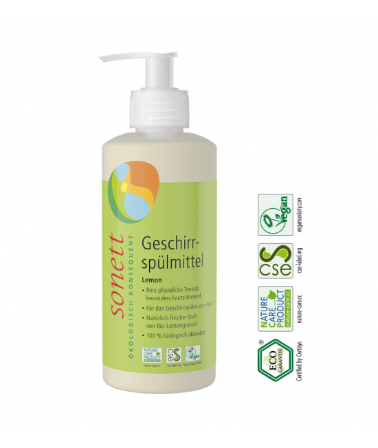 Detergent ecologic Sonett pentru spălat vase - cu lămâie - 300 ml