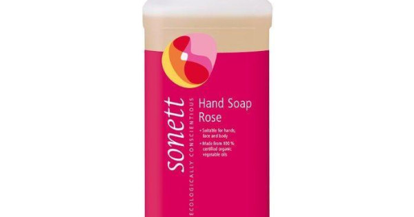 Sapun Lichid Ecologic Sonett Cu Trandafiri Pentru Maini Fata Corp 1l