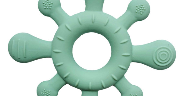 Jucarie Dentitie Summerville Coral Cameo Green Silicon