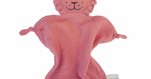 Jucarie Moale Alinare Summerville Lion Dusty Rose Bumbac Organic