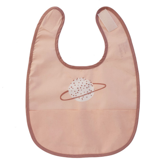 Bavetă Summerville Dusty Rose Planet din bumbac organic cu strat impermeabil Bavetă Summerville Dusty Rose Planet din bumbac organic cu strat impermeabil