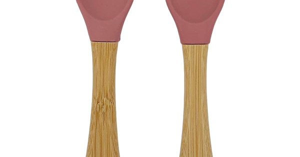 Lingurita Furculita Summerville Dusty Rose Bambus Silicon