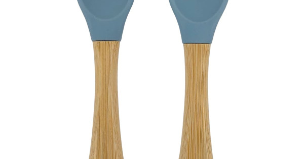 Lingurita Furculita Summerville Stone Blue Bambus Silicon