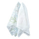 Pachet cu 2 păturici Summerville din muselină de bumbac organic GOTS, model springtime-alb Pachet cu 2 păturici Summerville din muselină de bumbac organic GOTS, model springtime-alb