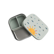Cutie din inox pentru prânz sau gustări The Cotton Cloud Origami cu compartiment din silicon