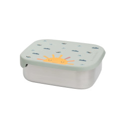 Cutie din inox pentru prânz sau gustări The Cotton Cloud Origami cu compartiment din silicon