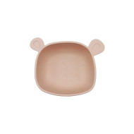 Bol din silicon The Cotton Cloud Lili the Bear Blush cu ventuză anti-alunecare