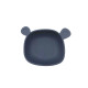 Bol din silicon The Cotton Cloud Lili the Bear Indigo cu ventuză anti-alunecare