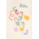 Termos din inox The Cotton Cloud Dancing Hearts cu pai anti-scurgere, 420 ml
