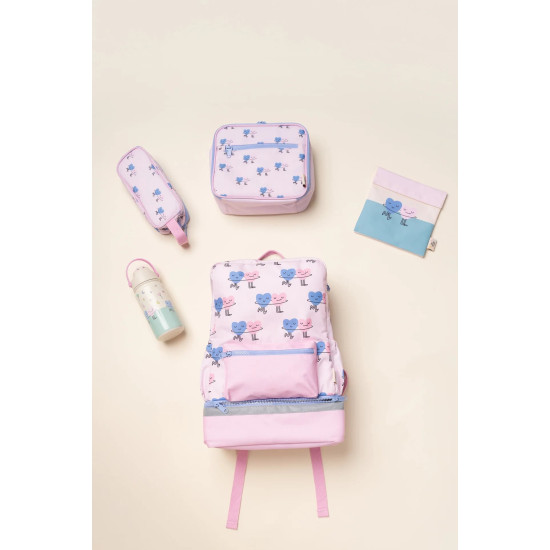 Termos din inox The Cotton Cloud Dancing Hearts cu pai anti-scurgere, 420 ml Termos din inox The Cotton Cloud Dancing Hearts cu pai anti-scurgere, 420 ml