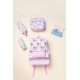 Termos din inox The Cotton Cloud Dancing Hearts cu pai anti-scurgere, 420 ml Termos din inox The Cotton Cloud Dancing Hearts cu pai anti-scurgere, 420 ml