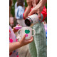 Termos din inox The Cotton Cloud Dancing Hearts cu pai anti-scurgere, 420 ml Termos din inox The Cotton Cloud Dancing Hearts cu pai anti-scurgere, 420 ml