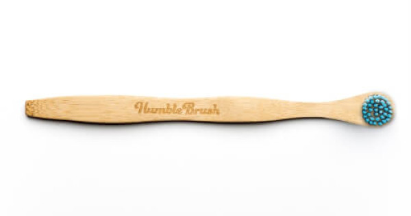 Periuta Bambus Curatat Limba Humble Albastra Soft