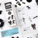 Color Kit Black The OFFBITS - set creativ monocrom de construit cu șuruburi și piulițe Color Kit Black The OFFBITS - set creativ monocrom de construit cu șuruburi și piulițe