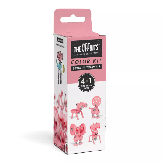 Color Kit Pink The OFFBITS - set de construit cu șuruburi și piulițe Color Kit Pink The OFFBITS - set de construit cu șuruburi și piulițe
