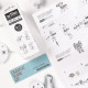 Color Kit White The OFFBITS - set creativ monocrom de construit cu șuruburi și piulițe Color Kit White The OFFBITS - set creativ monocrom de construit cu șuruburi și piulițe