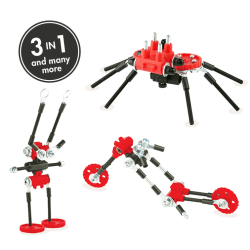 SpiderBit - 3 în 1 Animal Kit The OFFBITS - set de construit cu șuruburi și piulițe