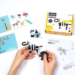ZebraBit - 3 în 1 Animal Kit The OFFBITS - set de construit cu șuruburi și piulițe