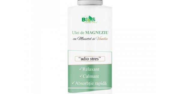 Ulei De Magneziu Bios Mineral Plant Cu Musetel Si Vanilie