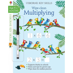 Wipe-clean Multiplying 6-7 years - Usborne Key Skills Wipe-clean Multiplying 6-7 years - Usborne Key Skills